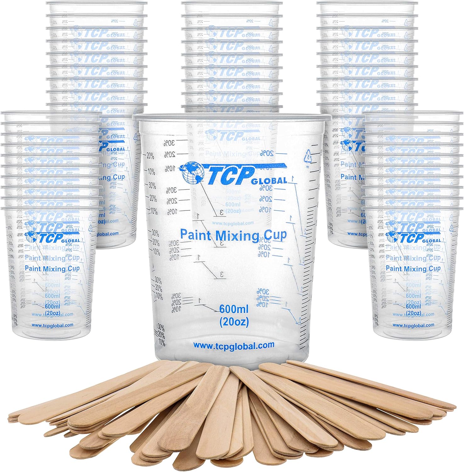 Resin Art Kitchen - Disposable Plastic Mixing Cups 20 oz