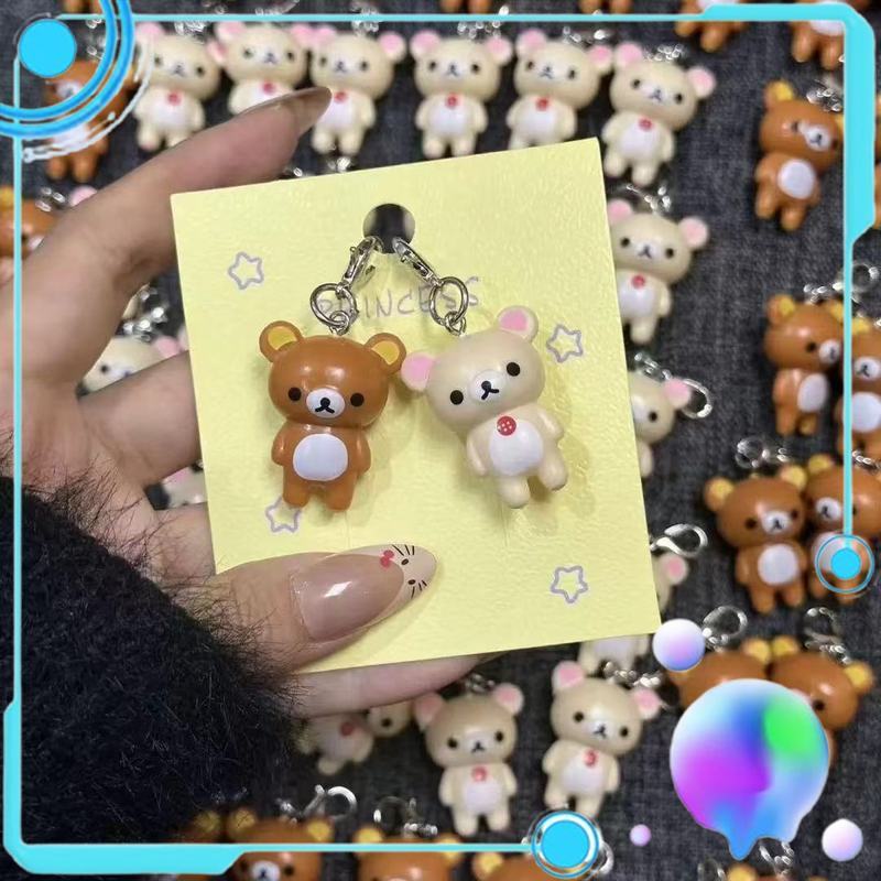 Resin Art Accessories - Rilakkuma Keychain Cute Kawaii Japanese Style