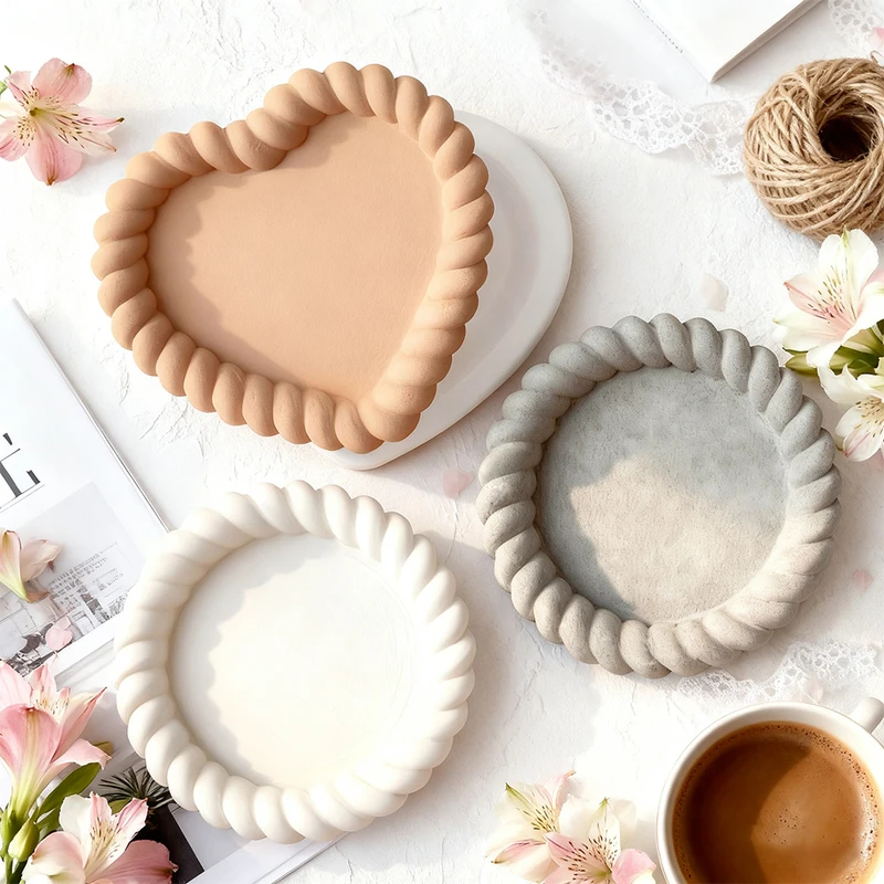Resin Art Tray - DIY Geometric Cloud Oval Form Twisted