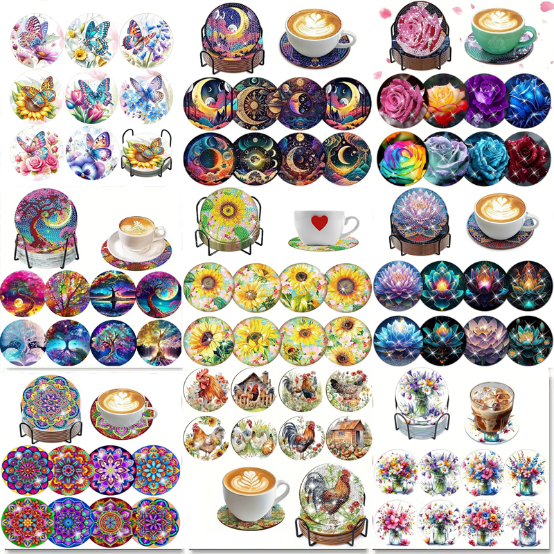 Resin Art Diy - 8 pieces of diamond art painting
