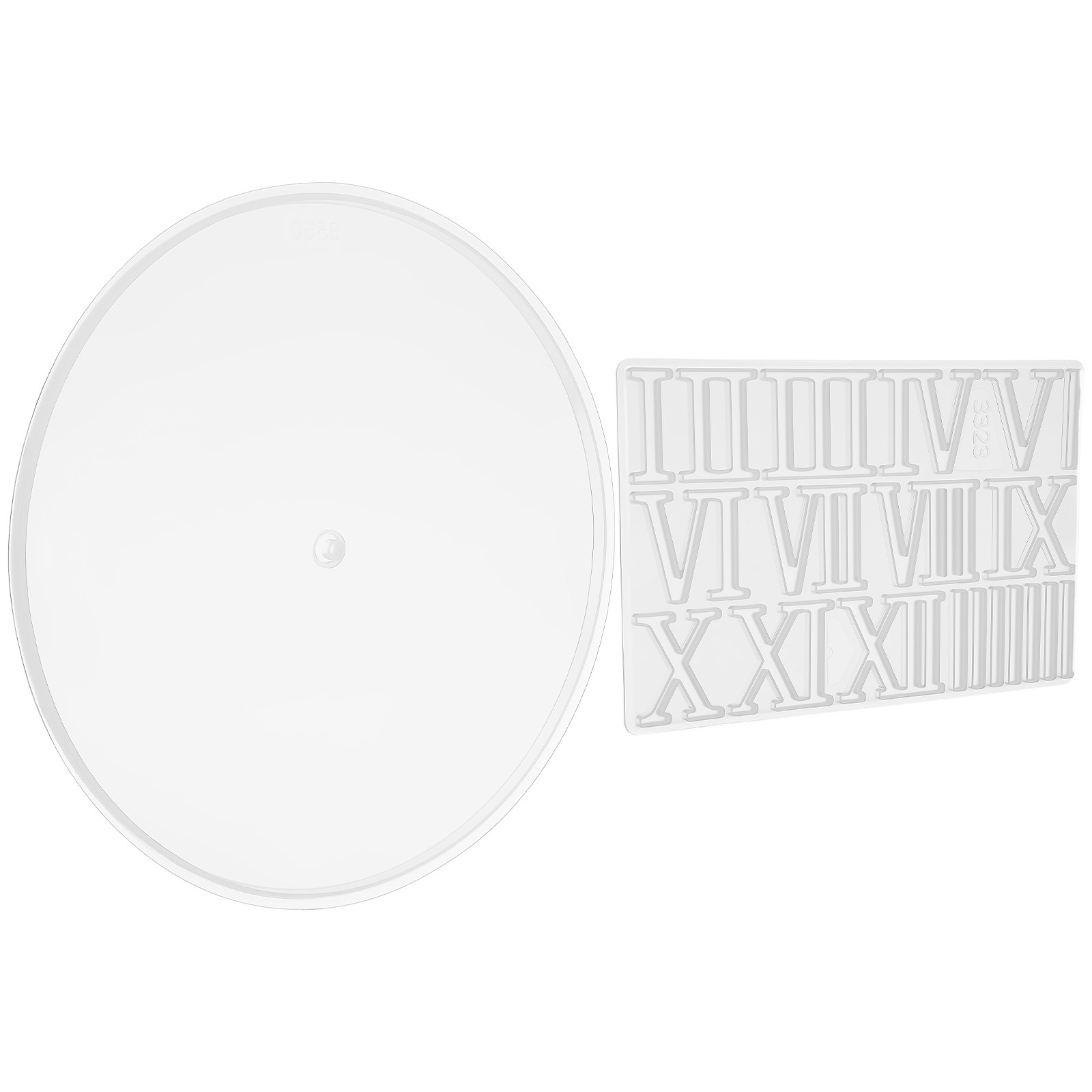 Resin Art Wall Clock - 1Set Round Silicone Clock Dial Mold