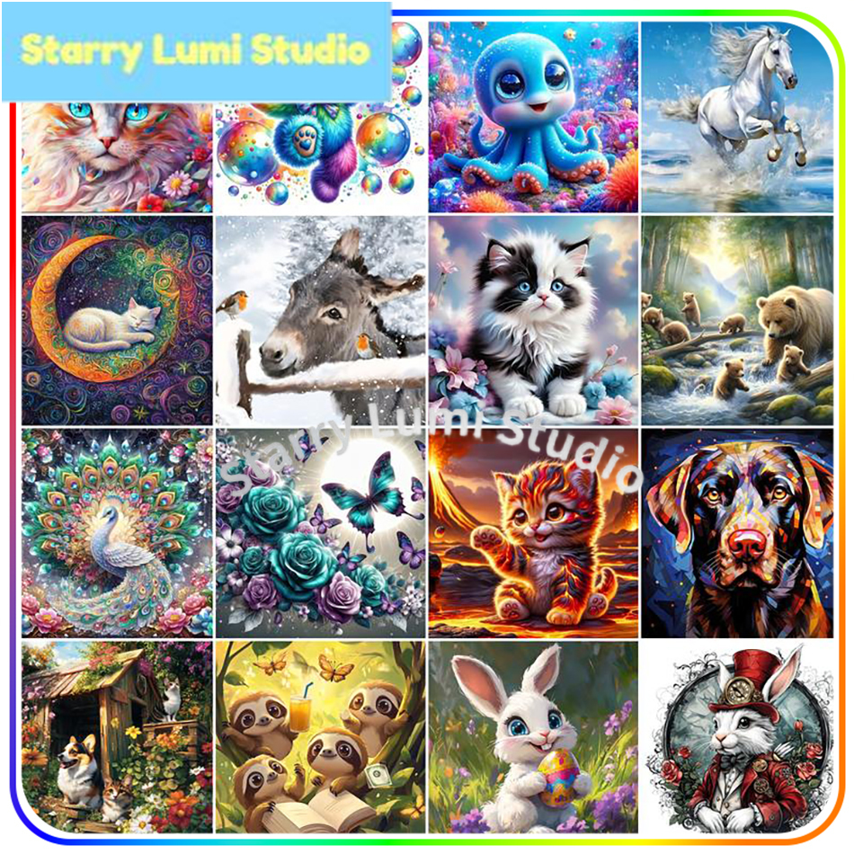Resin Art Accessories - Diamond Painting New Arrival Animals 5D