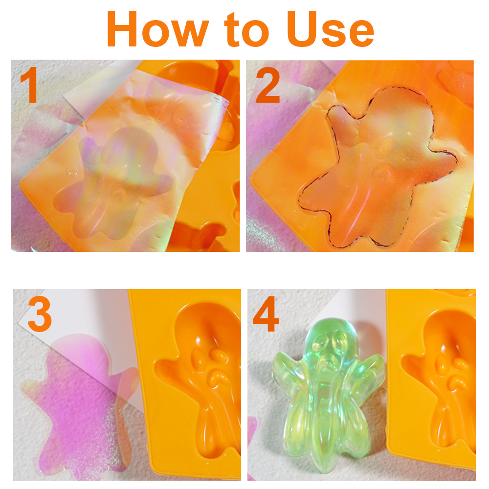 Aurora Laser Film Foil Resin J - đánh giá và giá Resin Art Sticker