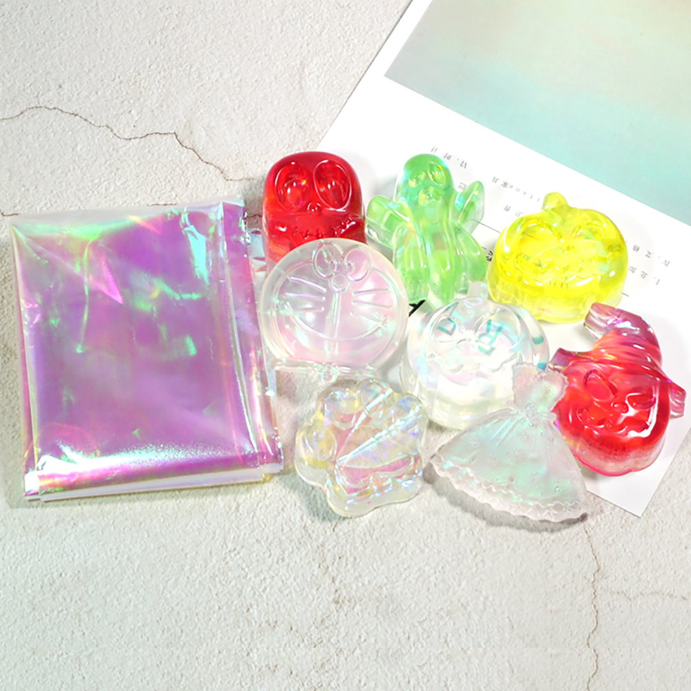 Aurora Laser Film Foil Resin J - đánh giá và giá Resin Art Sticker