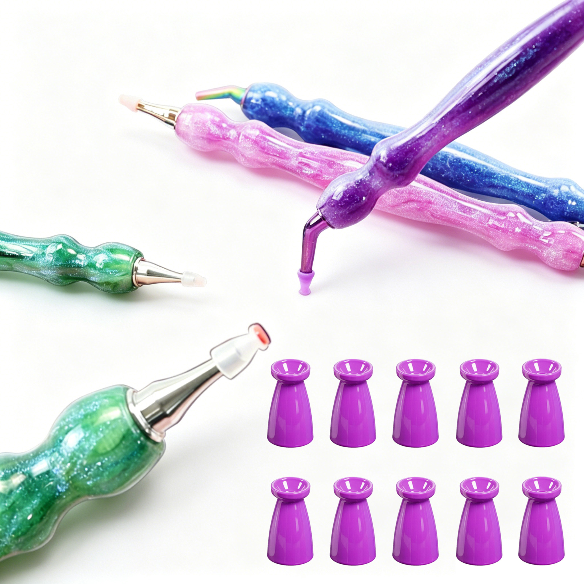10Pcs Silicone Diamond Paintin - đánh giá và giá Resin Art Pen