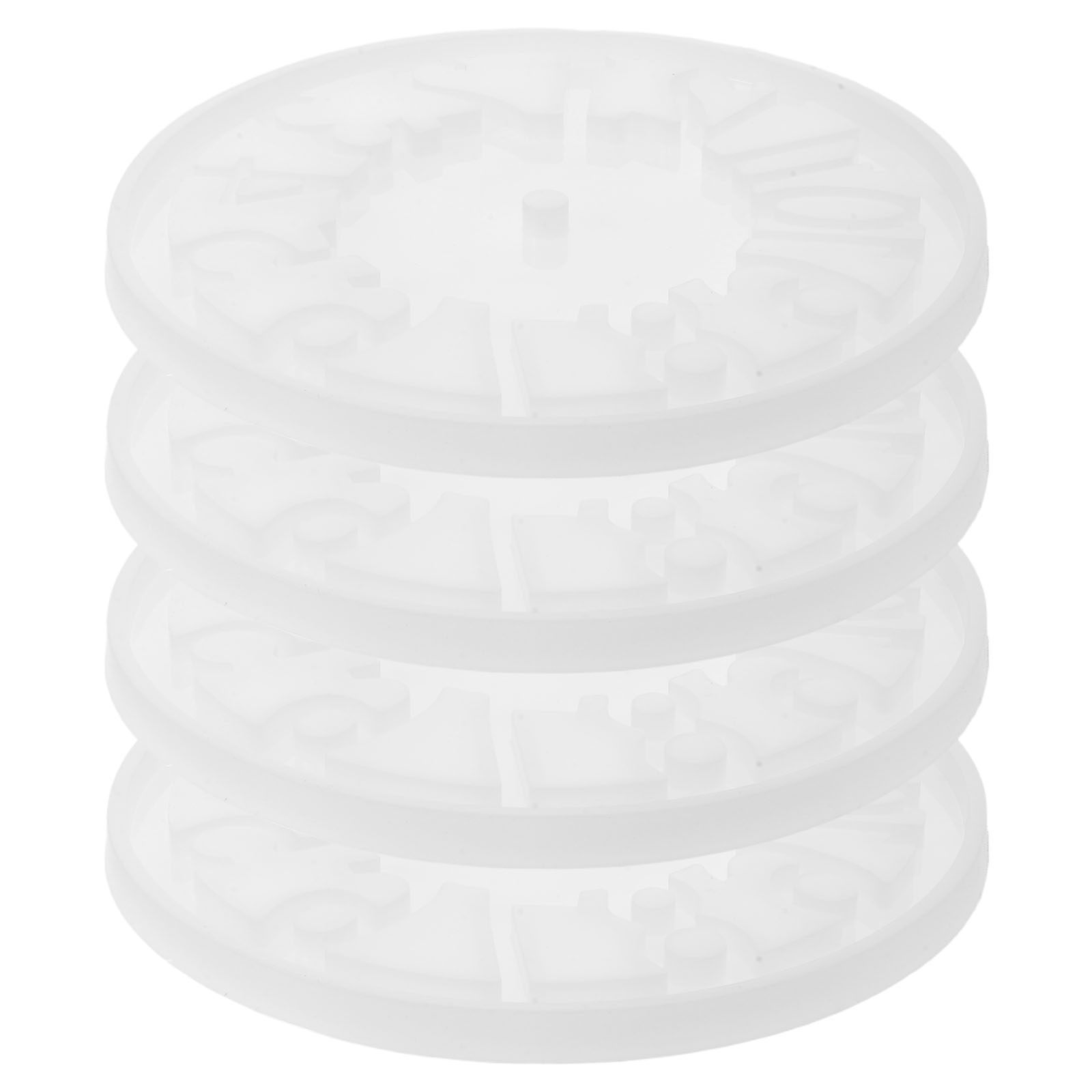 4Pcs Hollow Clock Silicone Mol - đánh giá và giá Resin Art Wall Clock