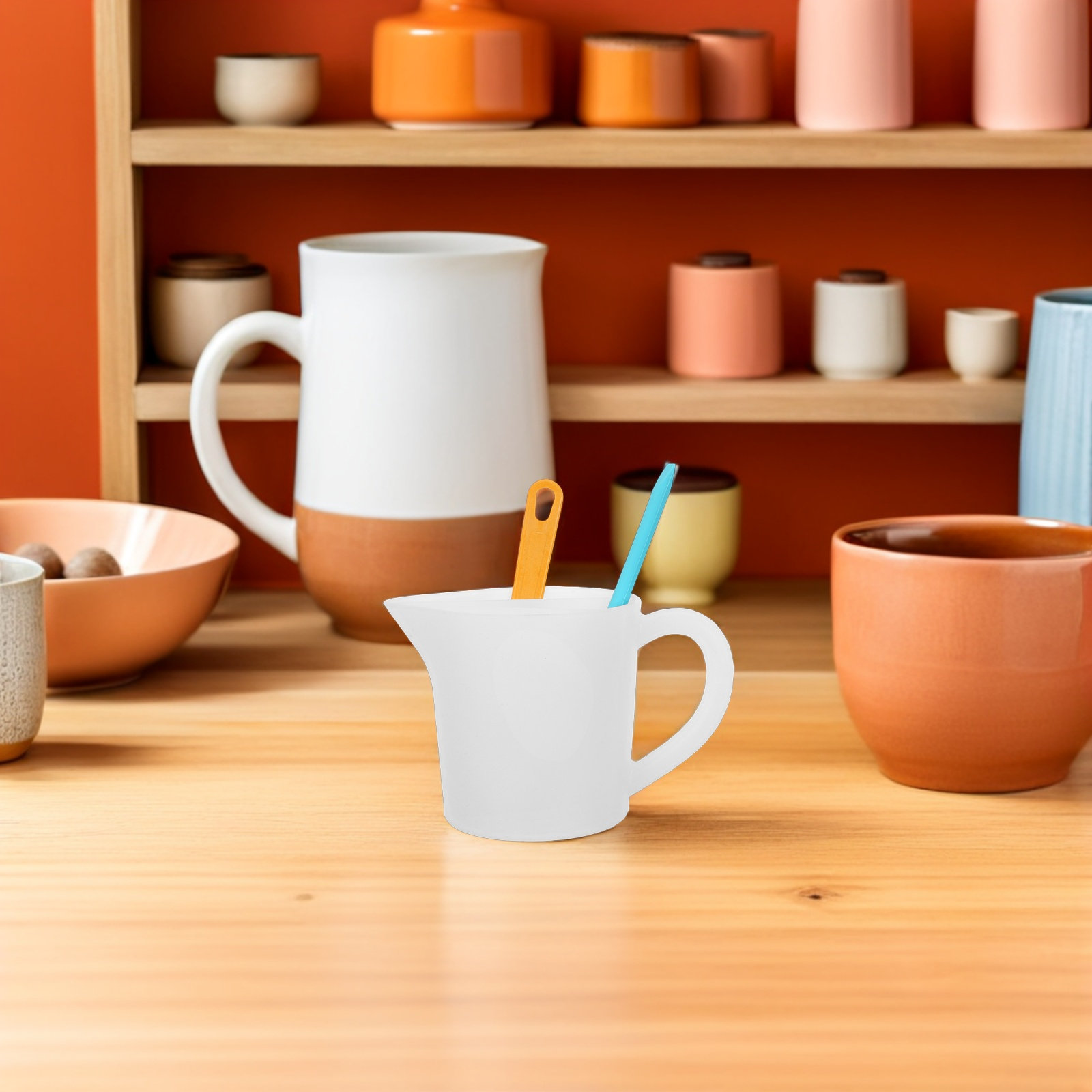 1Set Split Paint Pouring Cup 5 - đánh giá và giá Resin Art Pouring