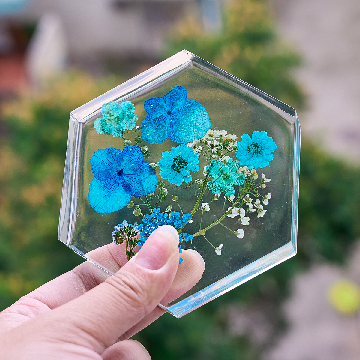 6 Holes Coaster Silicone Mold  - đánh giá và giá Resin Art Tray