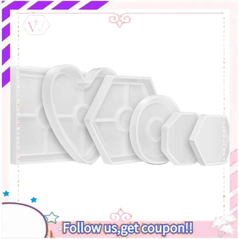 Y74A-6 Pack Coaster Silicone M - đánh giá và giá Coaster Mold Square