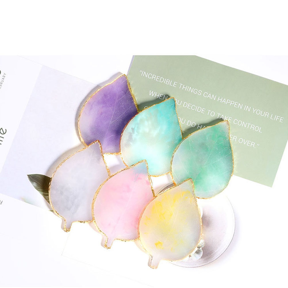 1Pcs Leaf Shape Resin Nail Pal - đánh giá và giá Resin Art Tray