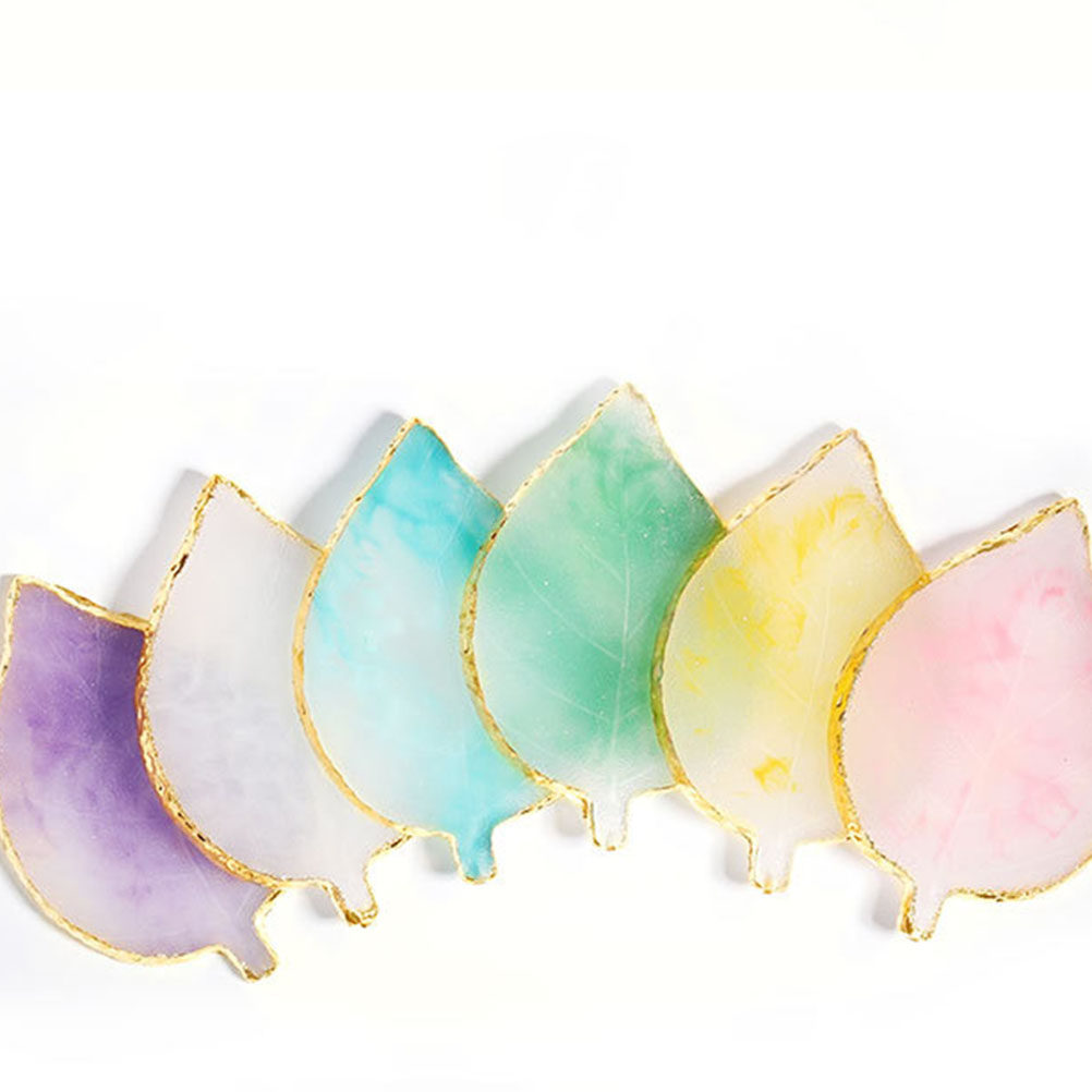 1Pcs Leaf Shape Resin Nail Pal - đánh giá và giá Resin Art Tray