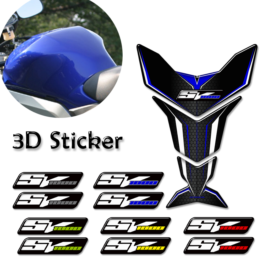 SV1000 Motorcycle Tank Pad Fue - đánh giá và giá Resin Art Sticker