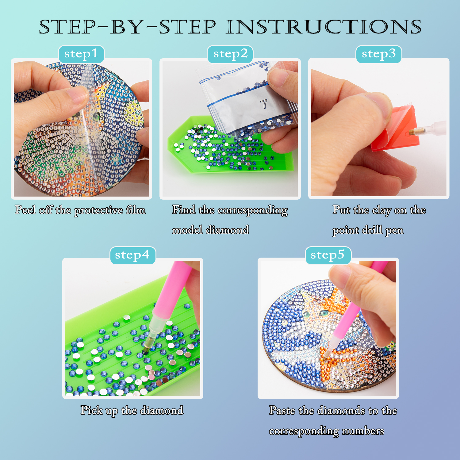 8 pieces/set of diamond painti - đánh giá và giá Resin Art Diy