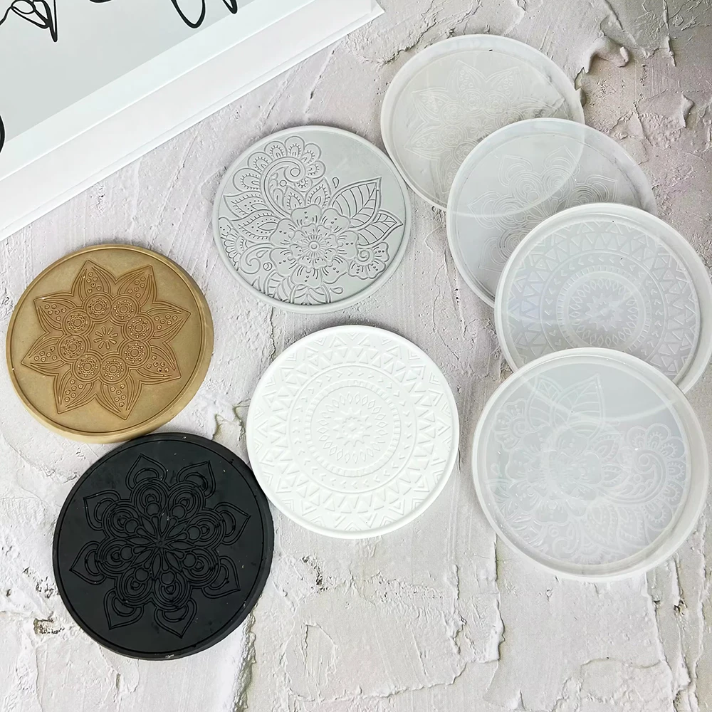 Mandala Round Coaster Resin Si - đánh giá và giá Coaster Mold Square