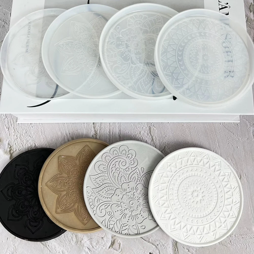 Mandala Round Coaster Resin Si - đánh giá và giá Coaster Mold Square