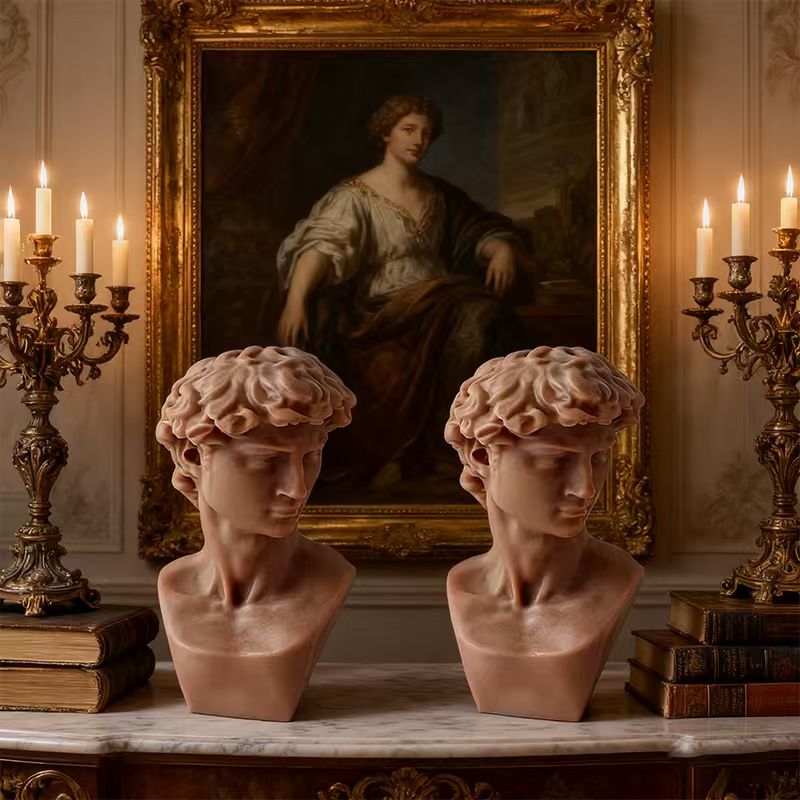 David Head Sculpture Silicone  - đánh giá và giá Resin Art Sculptures