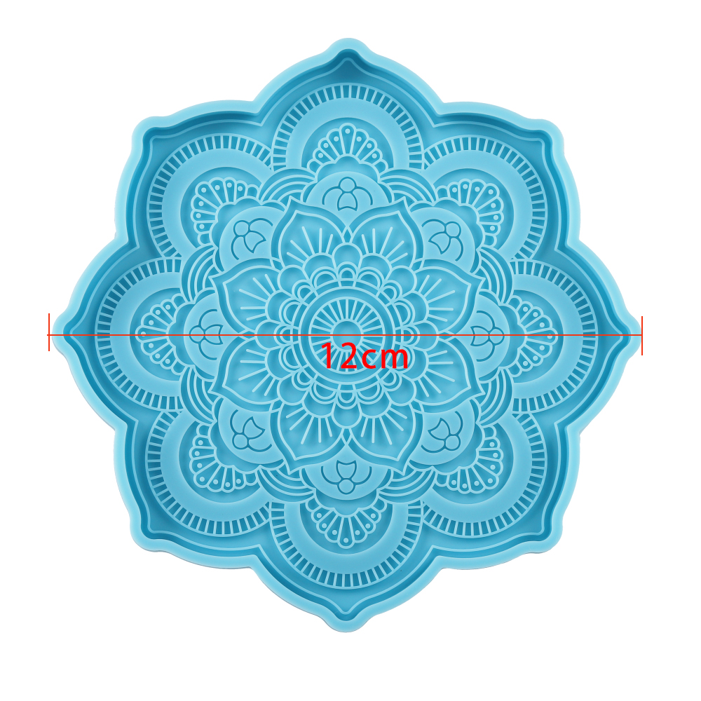 Mandala Coaster Silicone Mold  - đánh giá và giá Resin Art Tray