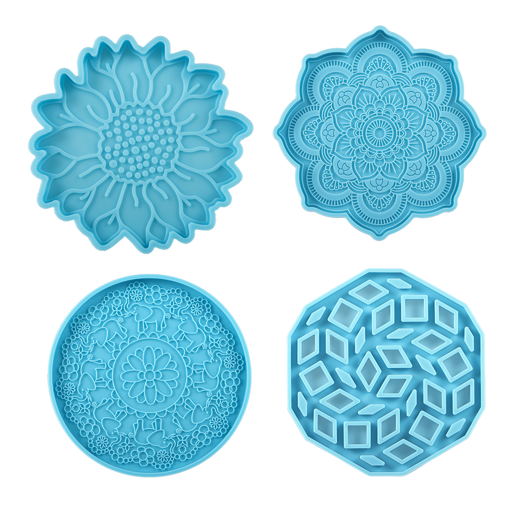 Mandala Coaster Silicone Mold  - đánh giá và giá Coaster Mold Square