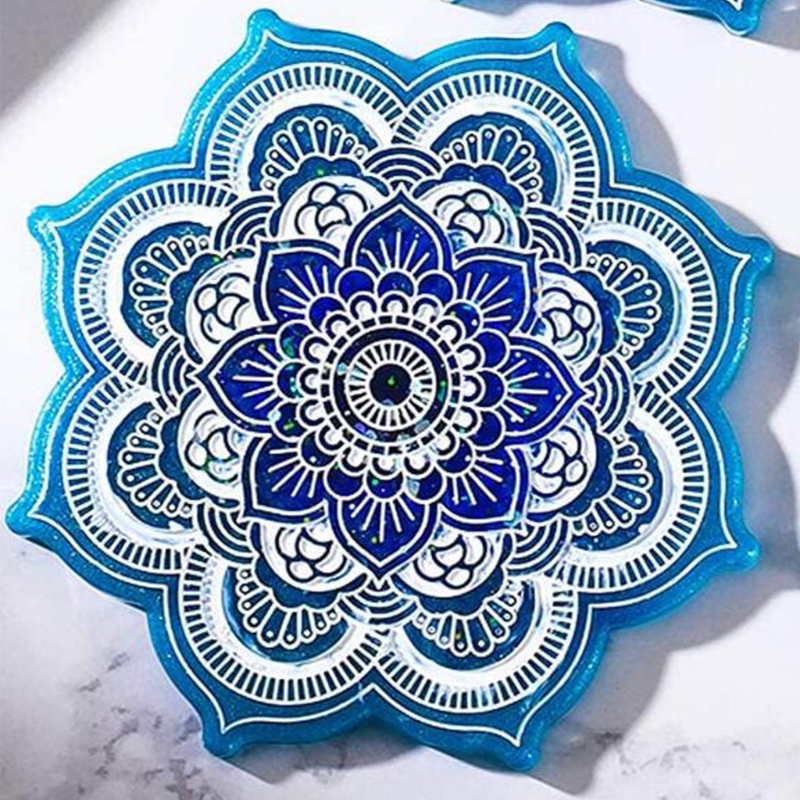 Mandala Coaster Silicone Mold  - đánh giá và giá Coaster Mold Square
