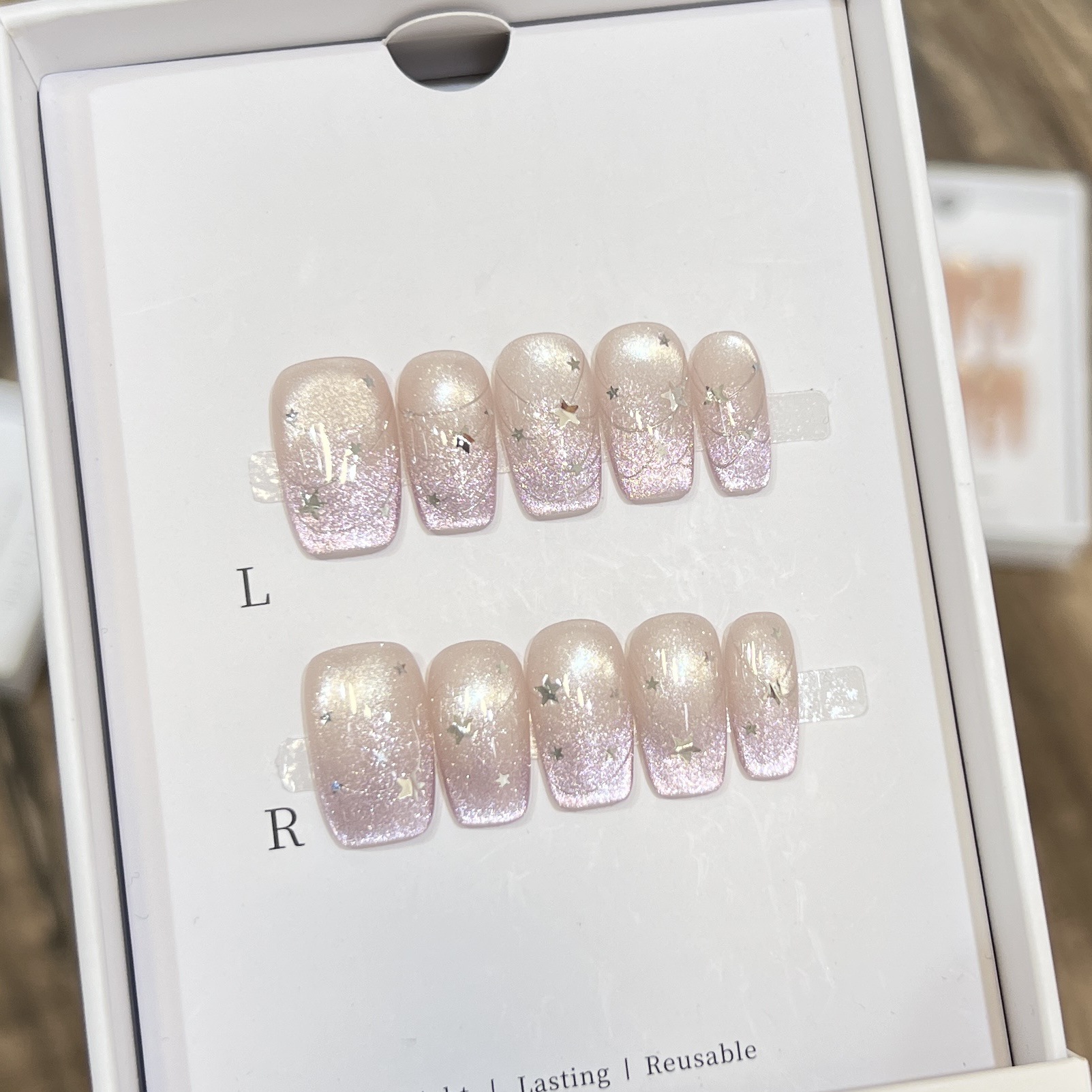 10pcs French Blue Glossy Flora - đánh giá và giá Resin Art Diy