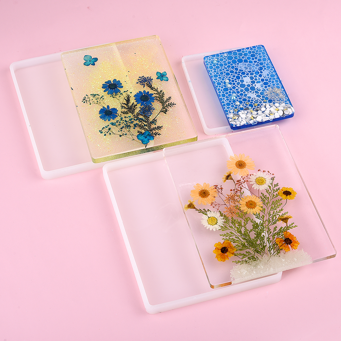 DIY Round Square Rectangle Sha - đánh giá và giá Coaster Mold Square