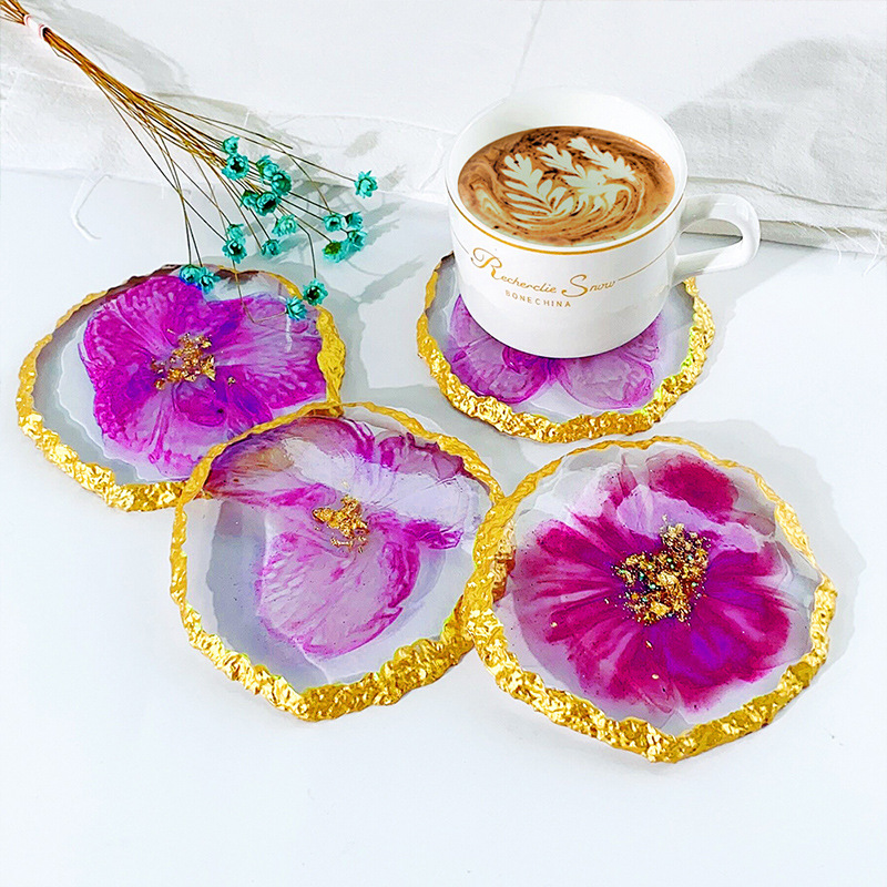 DM413 Drusy Coaster Resin Mold - đánh giá và giá Resin Art Tray