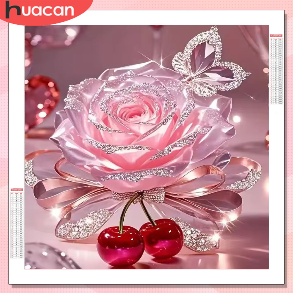 HUACAN Diamond Mosaic Rose Flo - đánh giá và giá Resin Art Kitchen