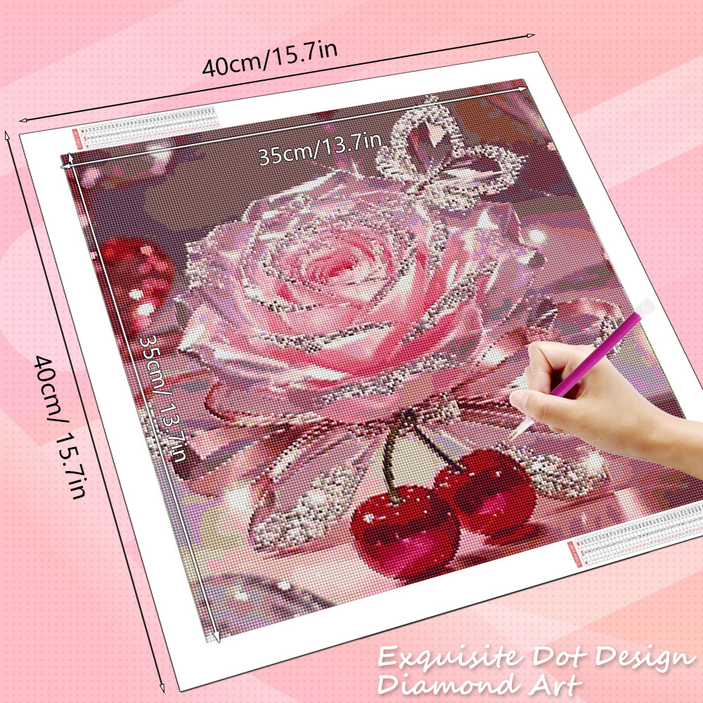 HUACAN Diamond Mosaic Rose Flo - đánh giá và giá Resin Art Kitchen