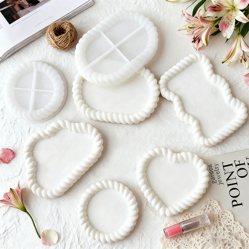 DIY Geometric Cloud Oval Form  - đánh giá và giá Resin Art Tray