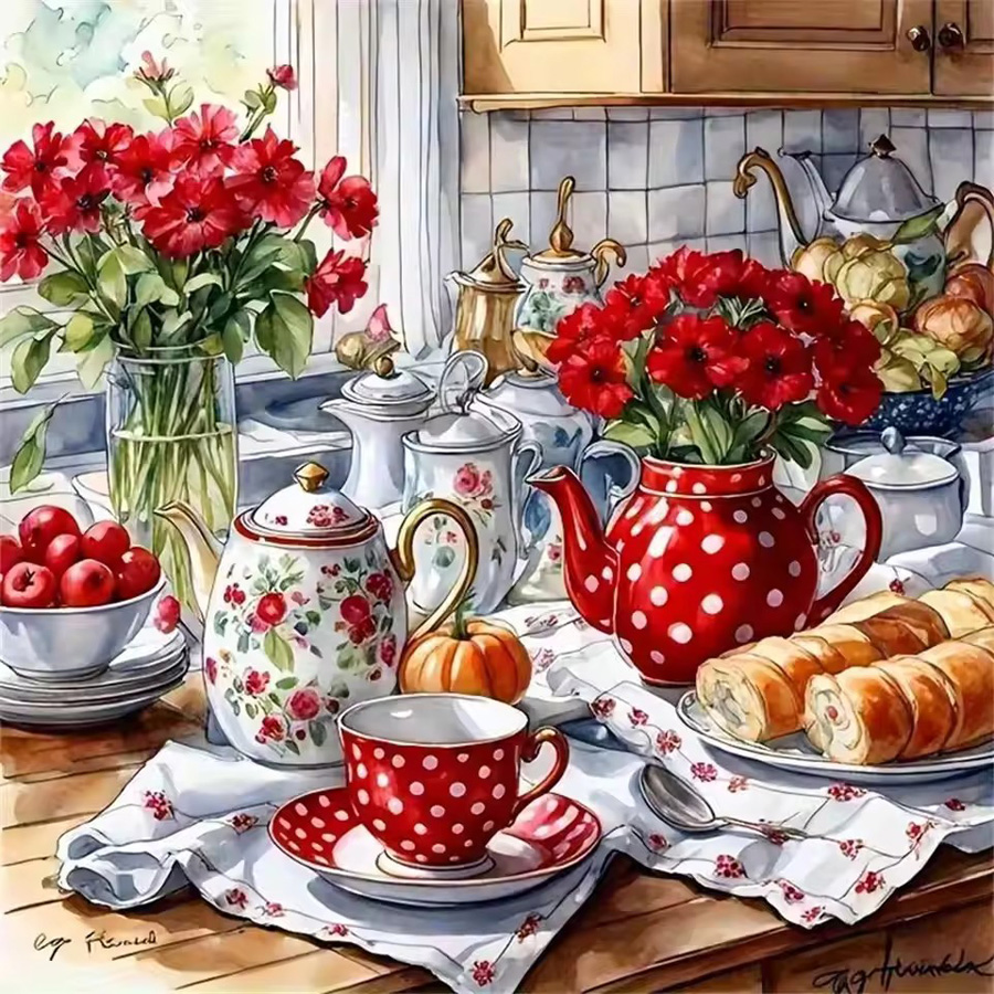Full Diamond Painting 5D Teapo - đánh giá và giá Resin Art Kitchen