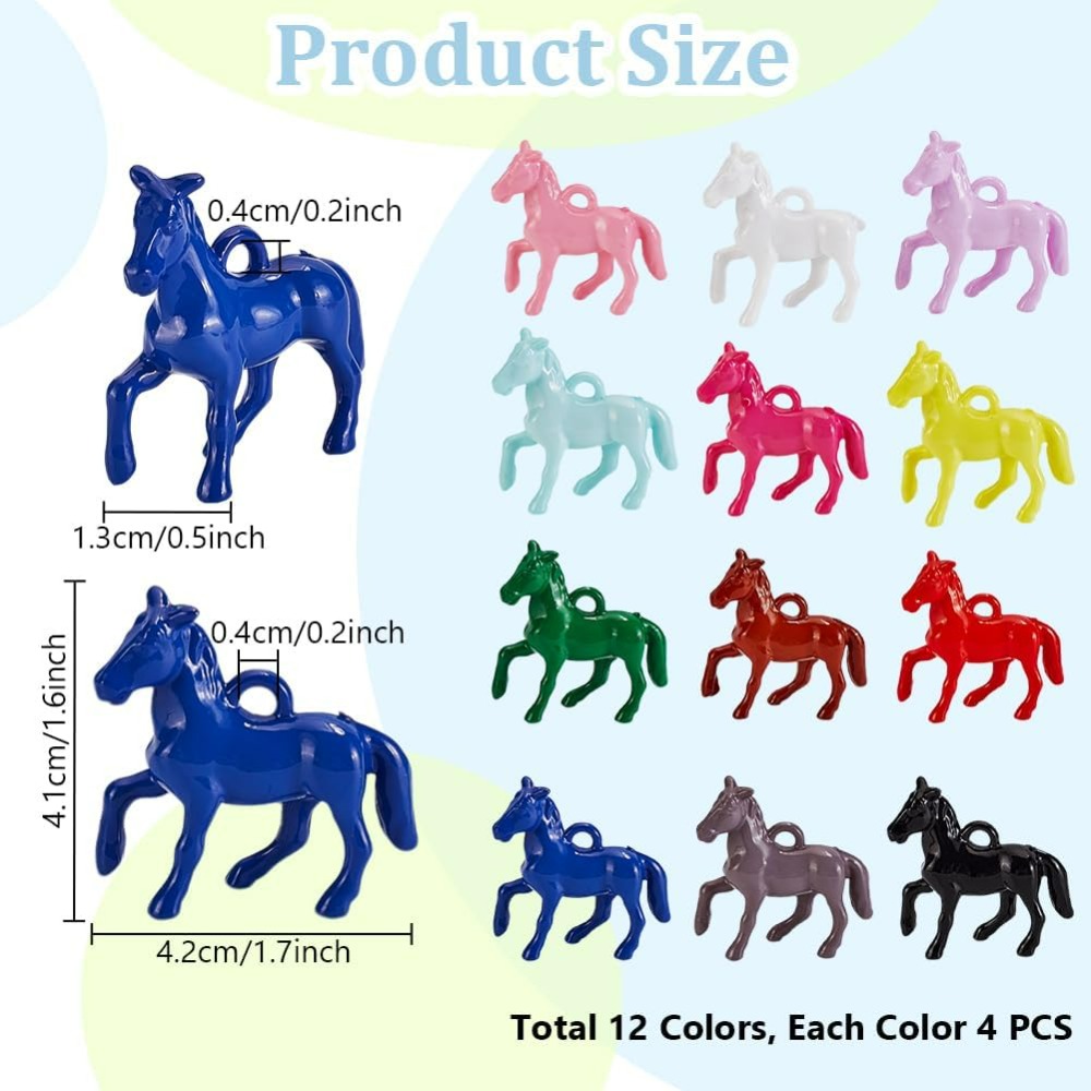48pcs Opaque Acrylic Pendants  - đánh giá và giá Resin Art Diy