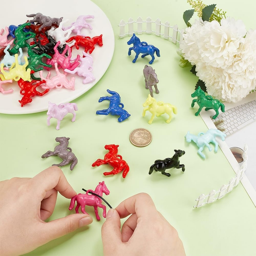 48pcs Opaque Acrylic Pendants  - đánh giá và giá Resin Art Diy