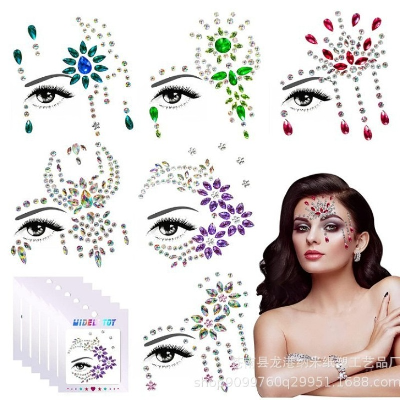 Acrylic Resin Face Gems Rhines - đánh giá và giá Resin Art Sticker