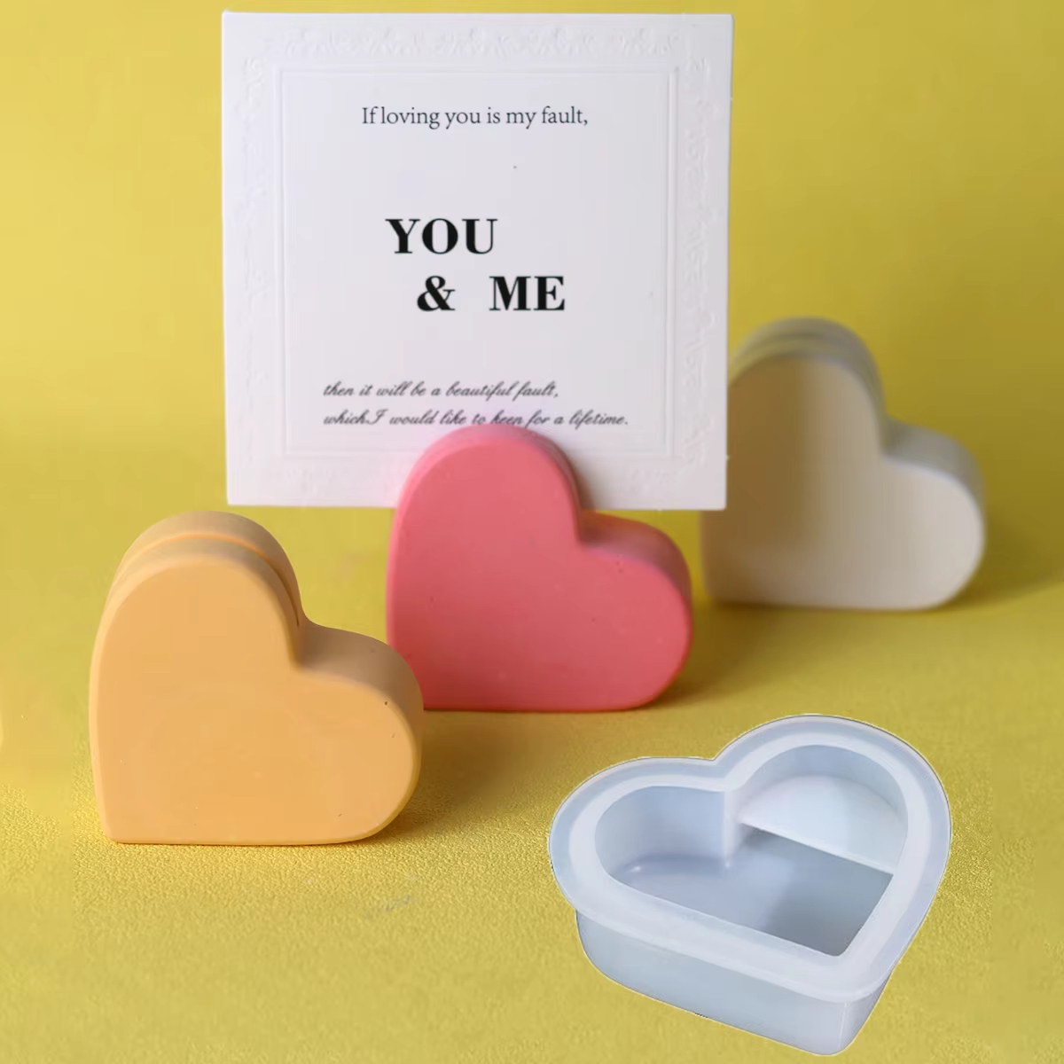 DIY Heart Card Holder Silicone - đánh giá và giá Coaster Mold Square