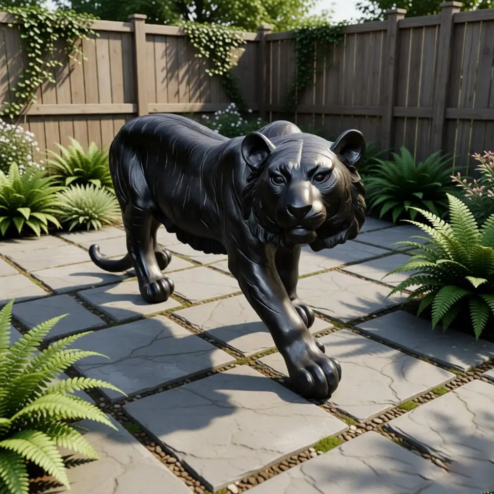 Black Tiger Statue Outdoor Dec - đánh giá và giá Resin Art Sculptures