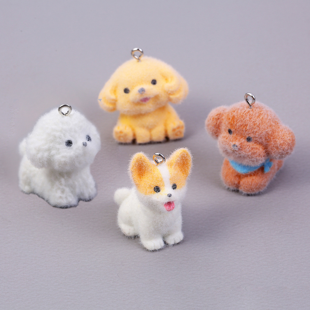 10pcs Flocking Puppy Dog Resin - đánh giá và giá Resin Art Box