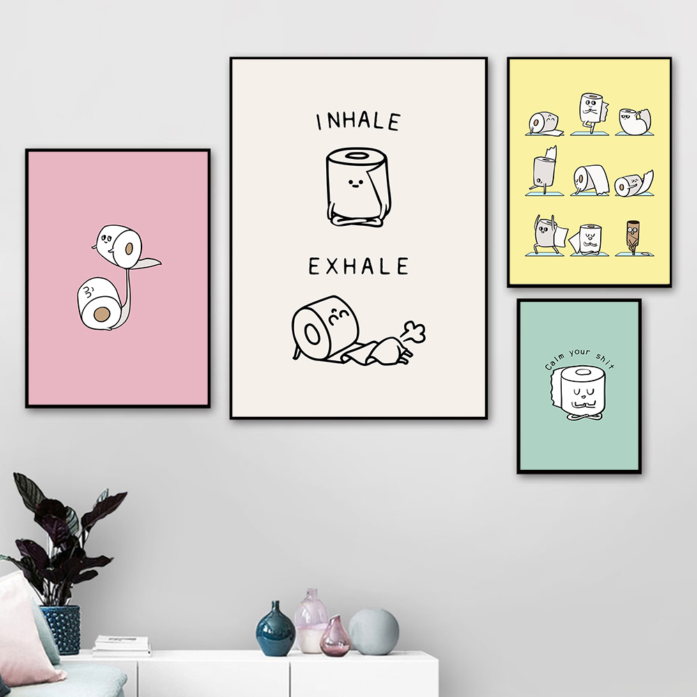 Toilet Paper Yoga Funny Quote  - đánh giá và giá Resin Art Quotes