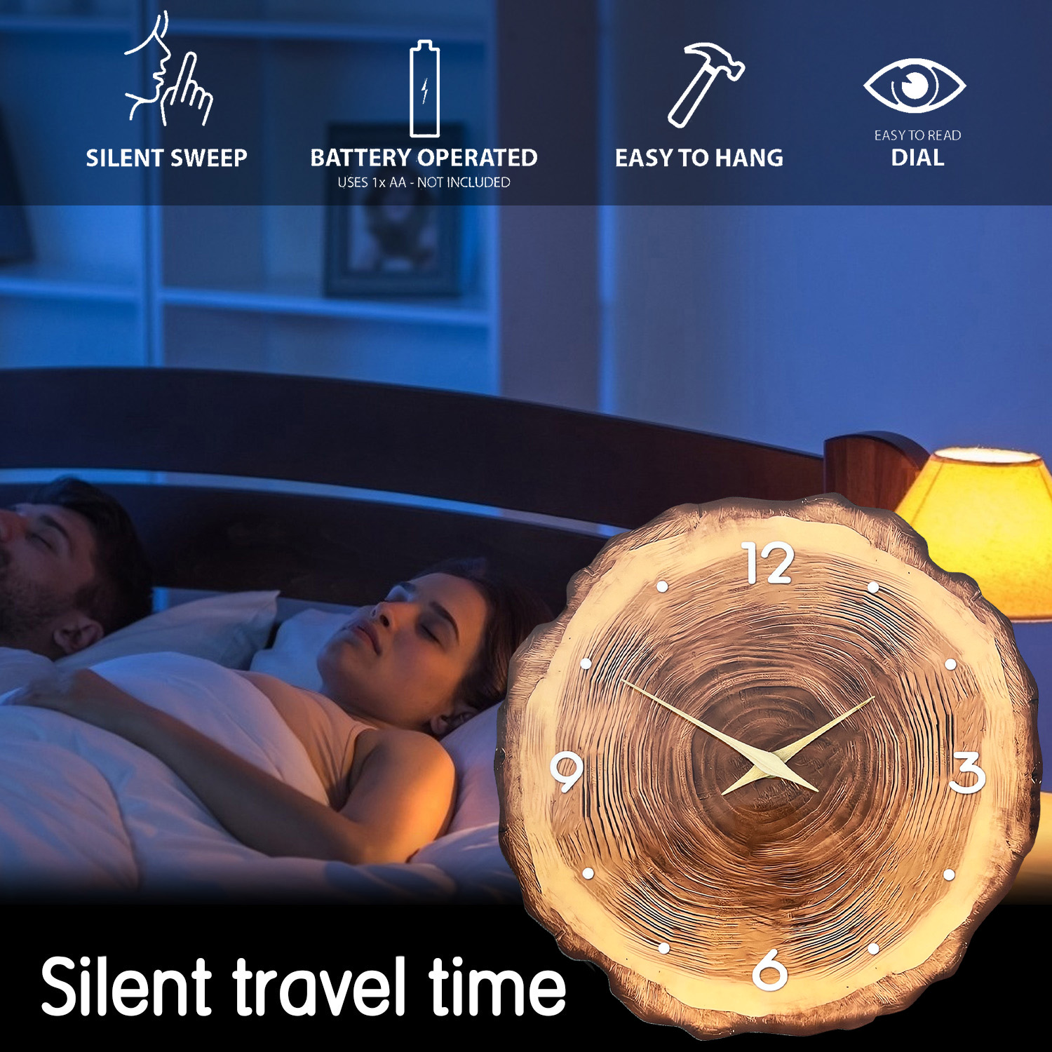 1pc wooden ring veneer wall cl - đánh giá và giá Resin Art Wall Clock