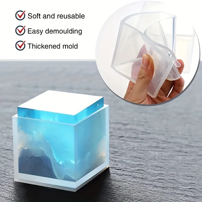 5 pcs Square Resin Mold Silico - đánh giá và giá Coaster Mold Square