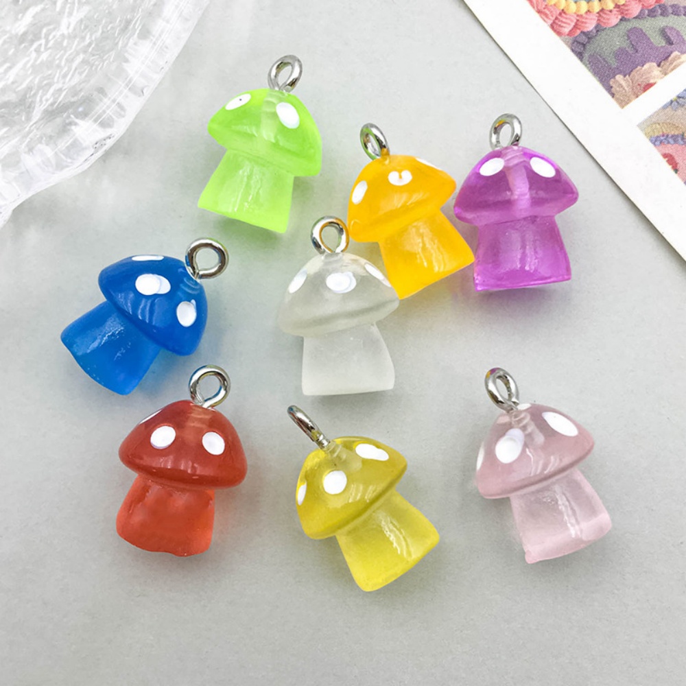 16pcs Luminous Mushroom Charms - đánh giá và giá Resin Art Box