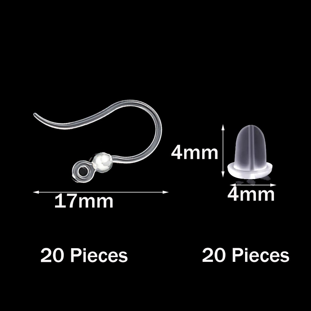 40pcs Clear Plastic Earring Ho - đánh giá và giá Resin Art Box