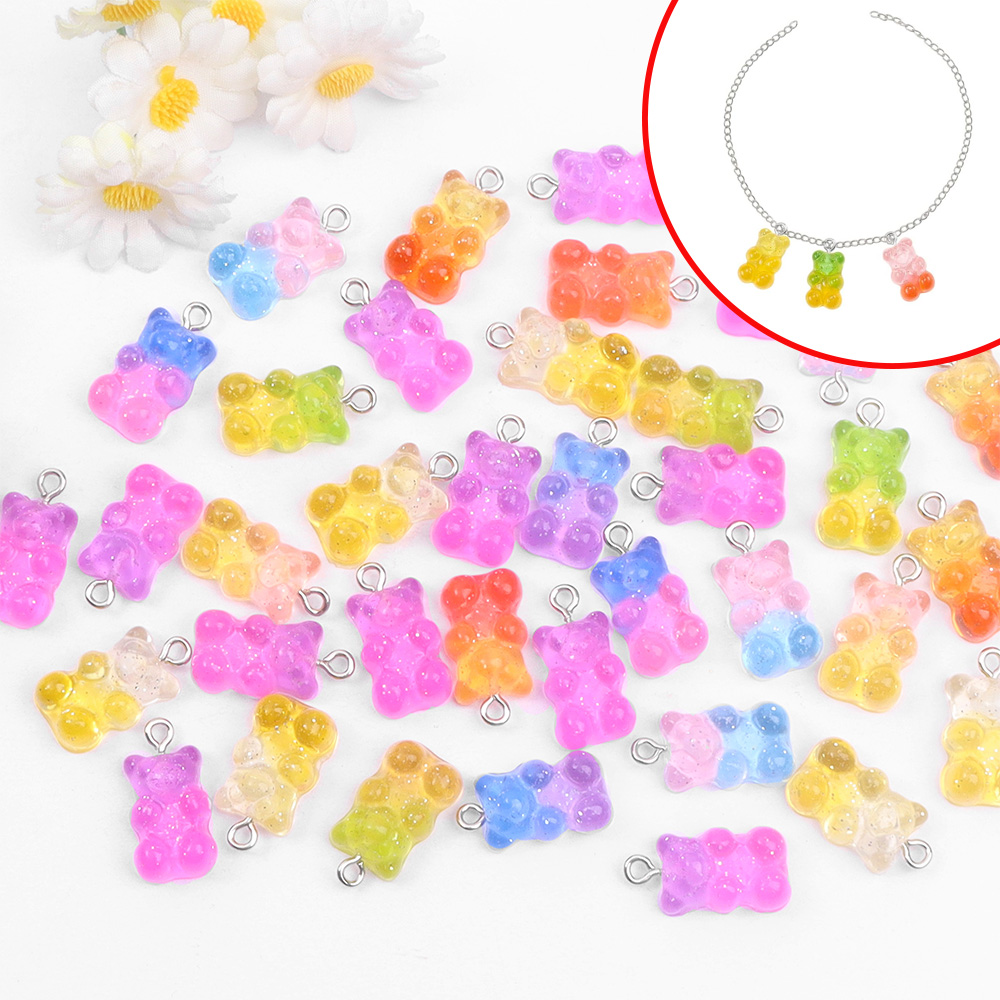 60pcs Dual Color Resin Bear Sh - đánh giá và giá Resin Art Accessories