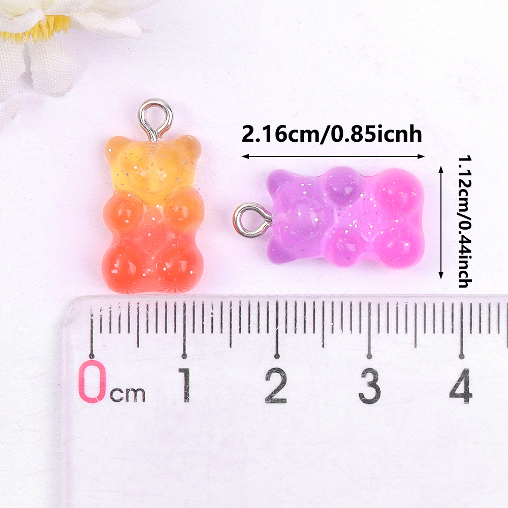 60pcs Dual Color Resin Bear Sh - đánh giá và giá Resin Art Accessories