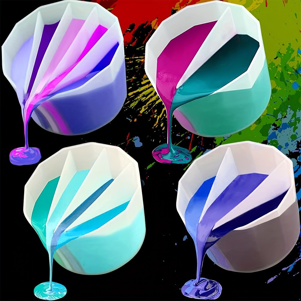 Resin Mixing Cups Silicone Mol - đánh giá và giá Resin Art Pouring