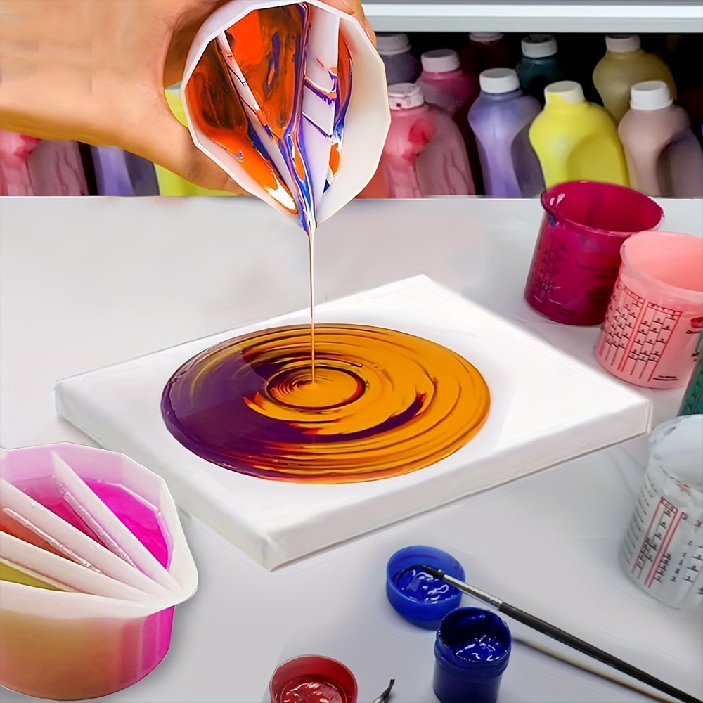 Resin Mixing Cups Silicone Mol - đánh giá và giá Resin Art Pouring