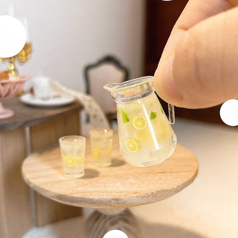1:12 Dollhouse Mini Lemon Juic - đánh giá và giá Resin Art Kitchen