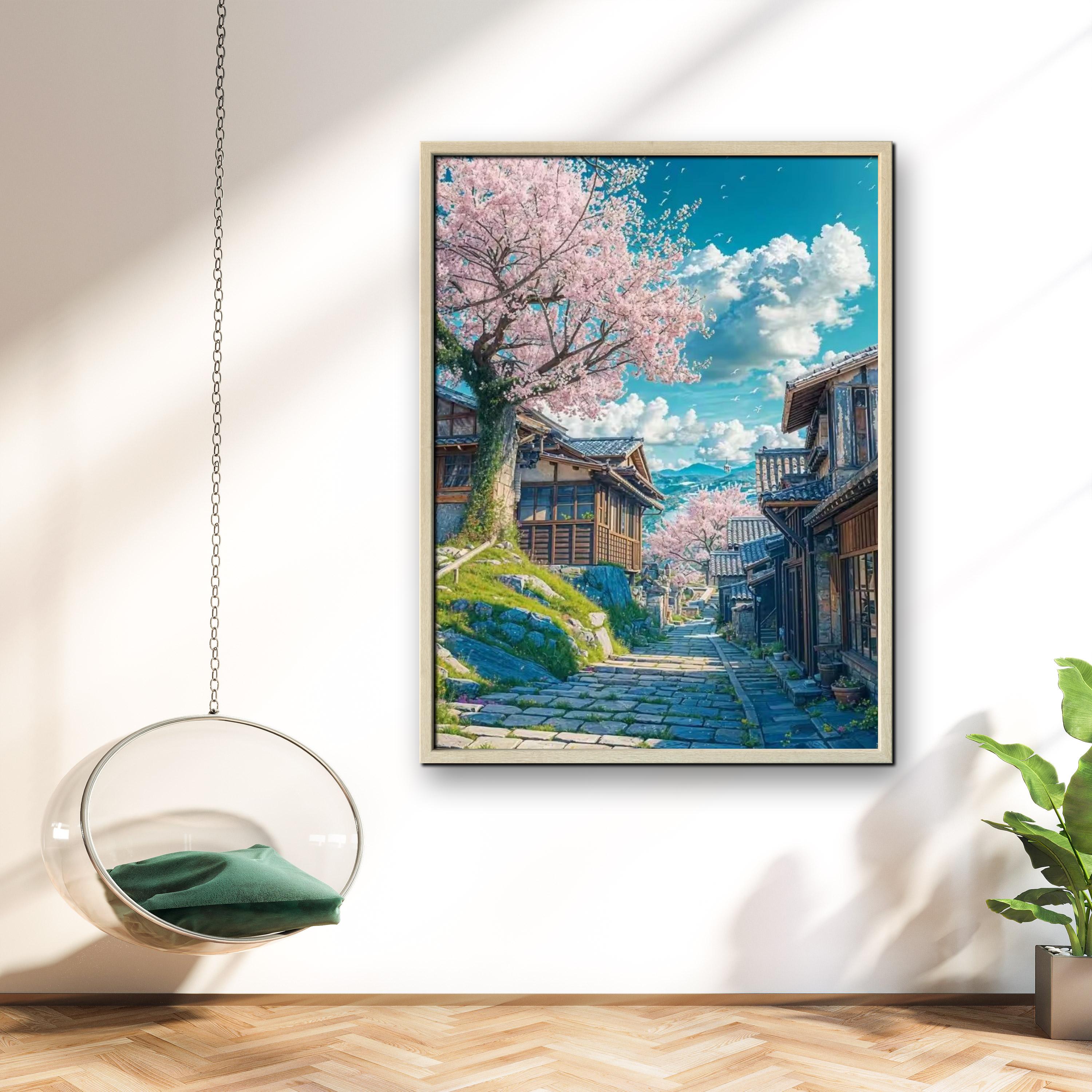 1PC frameless Japanese Cherry  - đánh giá và giá Resin Art Sticker