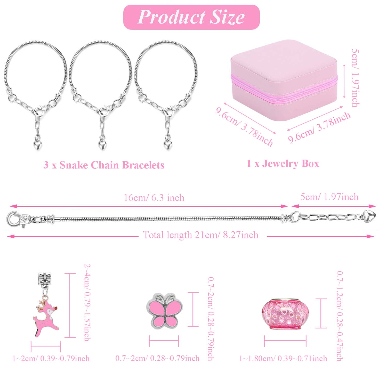 68pcs pink beaded jewelry set, - đánh giá và giá Resin Art Box