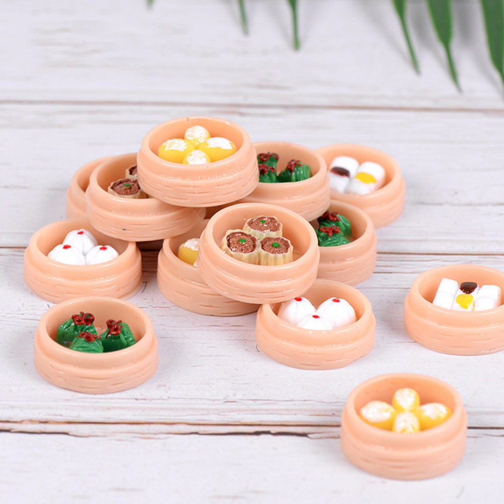 10Pcs Micro Landscape Steamed  - đánh giá và giá Resin Art Kitchen