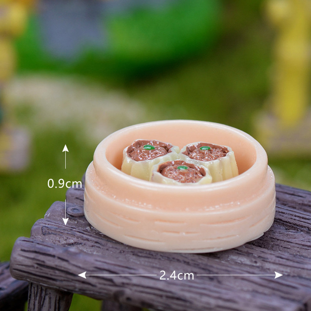 10Pcs Micro Landscape Steamed  - đánh giá và giá Resin Art Kitchen